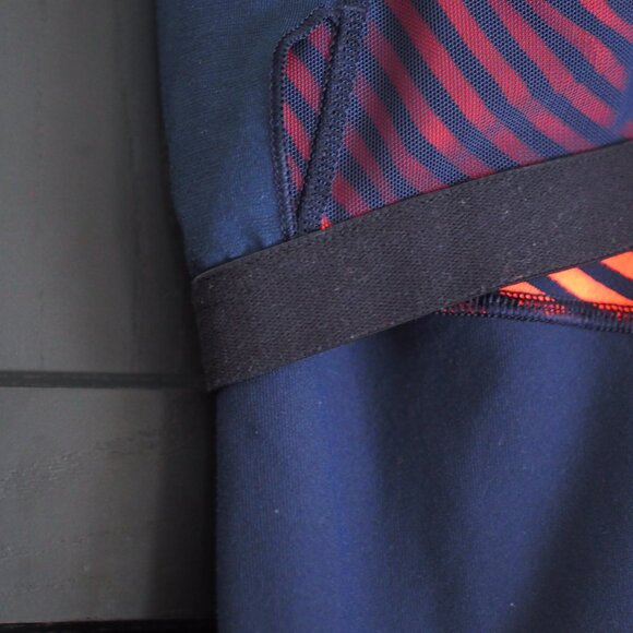 Striped Orange and Navy Women's Top - Picture 9 of 10